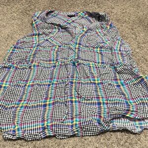 Torrid Colorful Checkered Tank Top